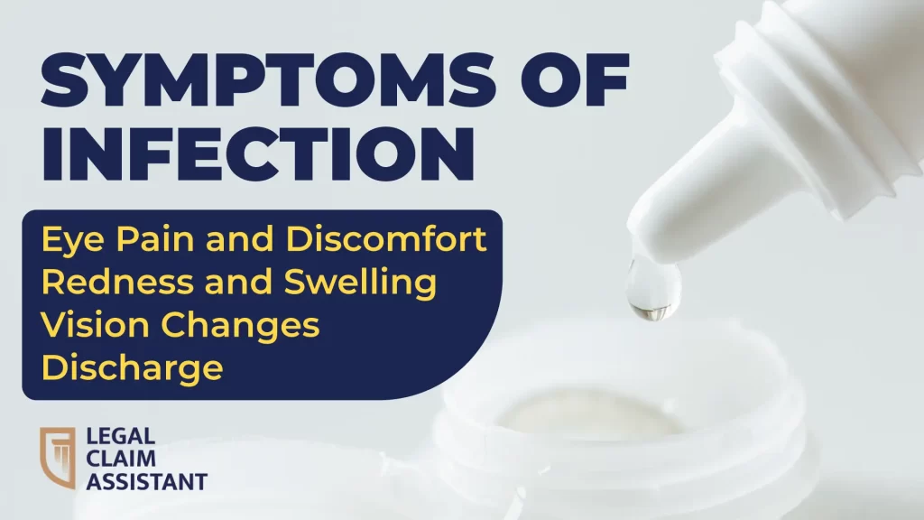 symptoms of infection from eye drops
