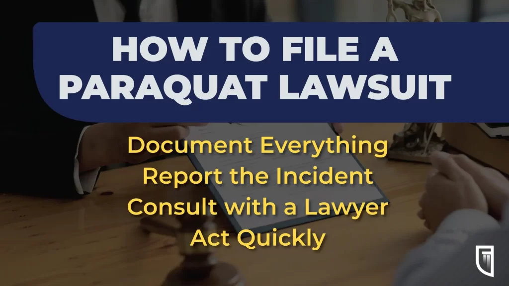 how to file a paraquat lawsuit
