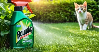 how long after spraying roundup is it safe for pets