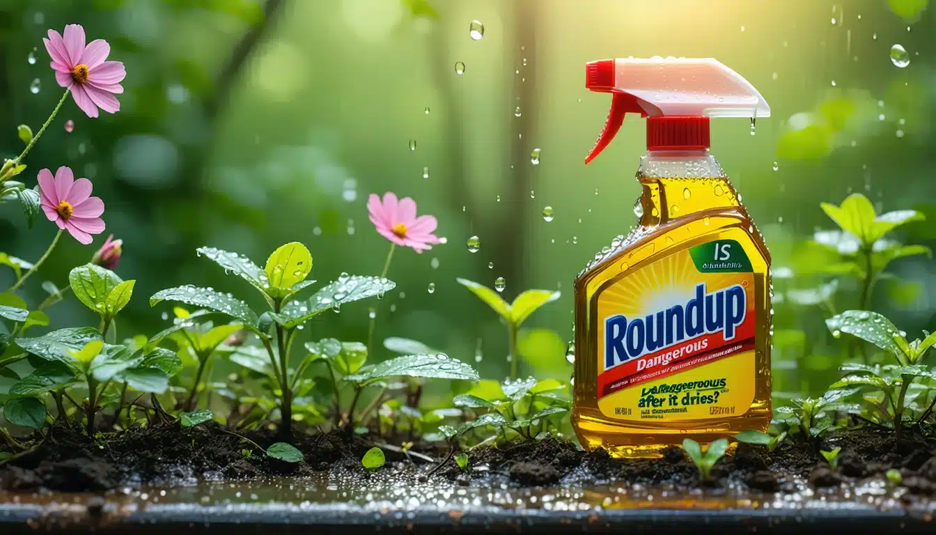 is roundup dangerous after it dries