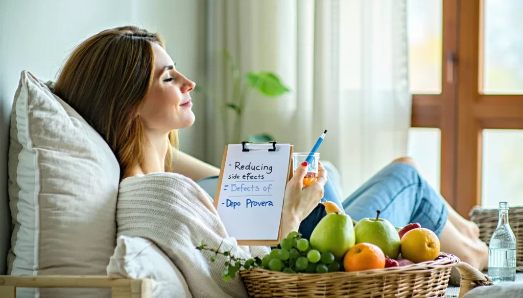 how to reduce side effects of depo-provera