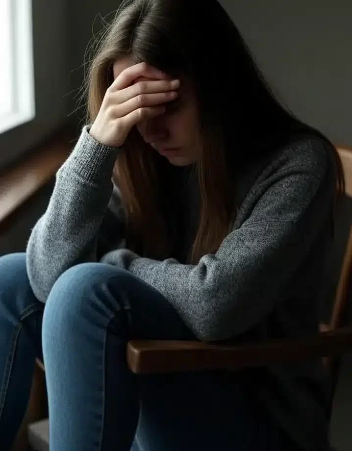 Signs of Sexual Abuse - Illustration symbolizing childhood abuse and family violence, showing the lasting physical pain, impact on human sexuality, and risk taking behaviors that may arise from sexual activity at an early age, often linked to self neglect.