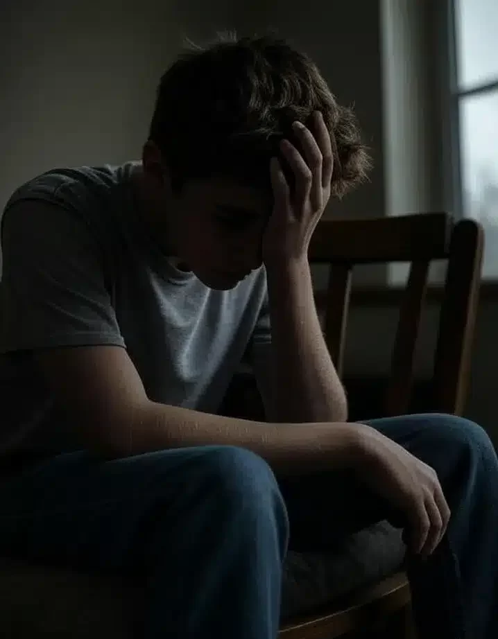 signs of sexual abuse for teenagers - Conceptual image about childhood abuse within family violence, reflecting physical pain, disrupted human sexuality, early age sexual activity, self neglect, and harmful risk taking behaviors.