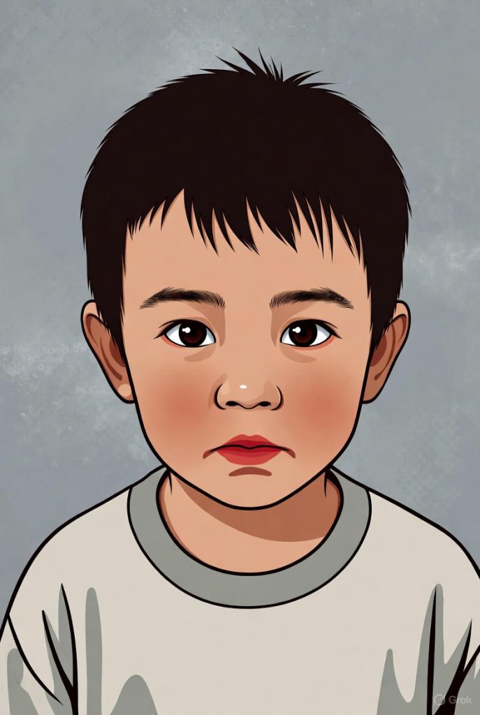 illustration of Child grooming victim