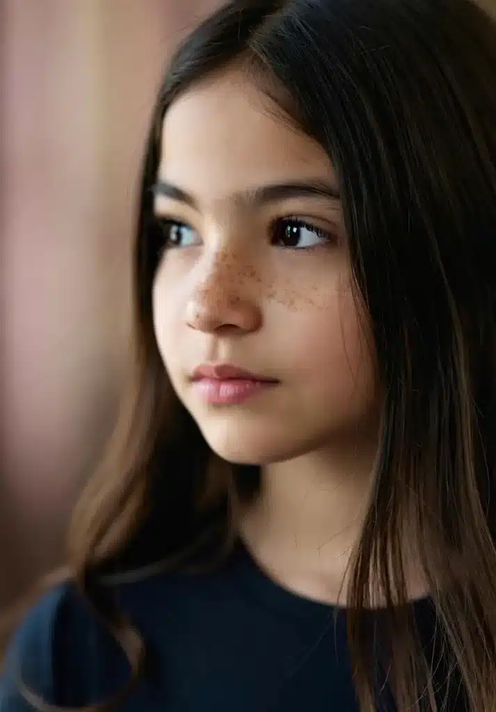 A neglected foster child showing signs of sexual abuse, including severe body odor, sudden changes in mood and behavior, and visible neglect such as insufficient or worn clothing, with medical concern for possible venereal disease, reflecting the urgent need for awareness and protection in foster care.