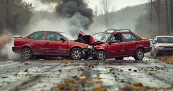 head on car accident