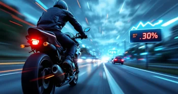 what percent of motorcycle riders crash