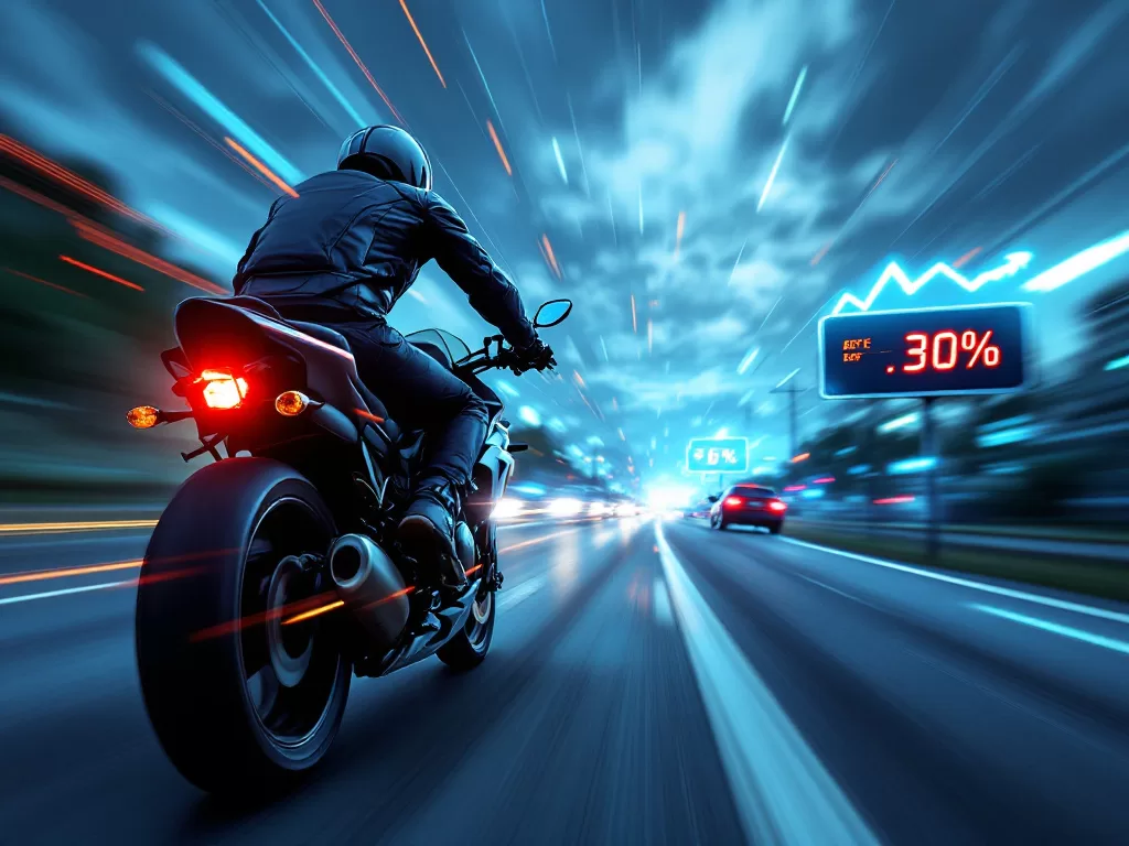 what percent of motorcycle riders crash