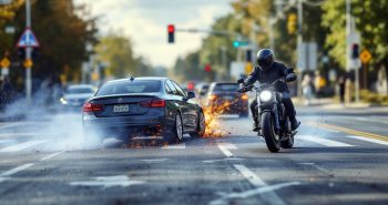 what is the most common motorcycle accident