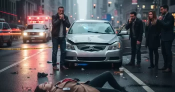 pedestrian hit by car