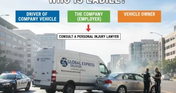 rear ended by company vehicle