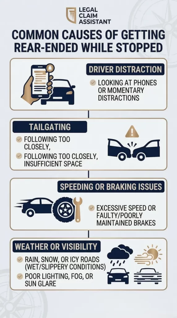 Getting Rear Ended While Stopped Settlement and Who Is at Fault?