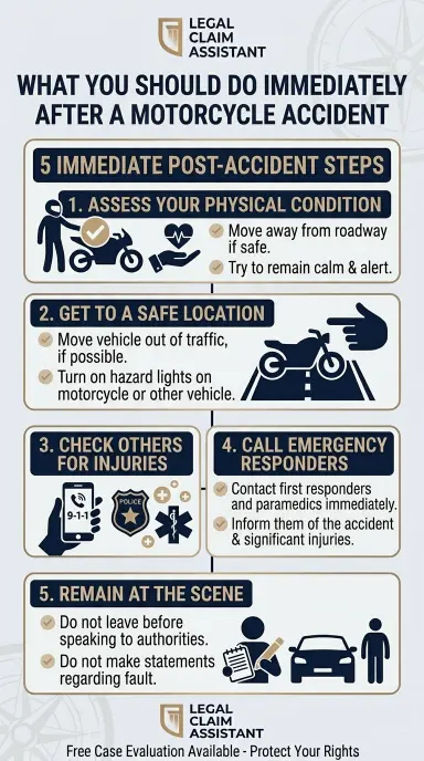 What Should You Do After A Motorcycle Accident?