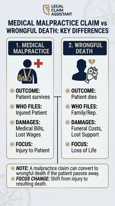 Medical Malpractice vs Wrongful Death